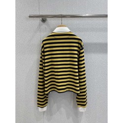 MIU MIU Long Sleeve T-shirt 2025 New Autumn/Winter Outstanding Brand Print Design