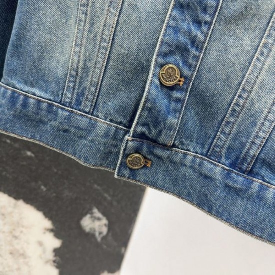 MONCLER Denim Jacket 2025 Fall/Winter New Latest Brand Popular Outerwear MONCLER Denim Jacket 2025 Fall/Winter New Latest Brand Popular Outerwear