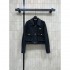 PRADA denim jacket 2025 new fall/winter simple design that can be mixed and matched