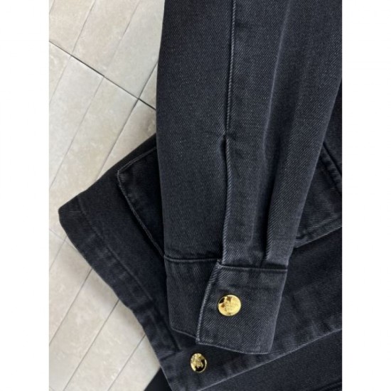 PRADA denim jacket 2025 new fall/winter simple design that can be mixed and matched PRADA denim jacket 2025 new fall/winter simple design that can be mixed and matched