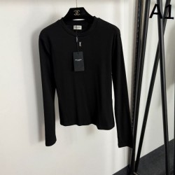 2025FW Long Sleeve T-shirt YSL Yves Saint Laurent Limited Pre-Sale New Product with Luxury