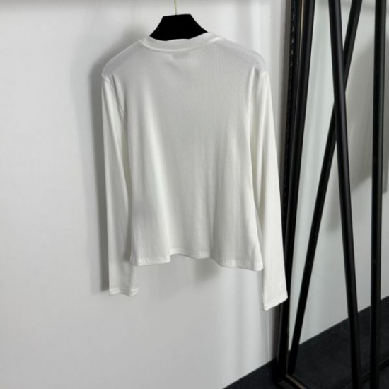 2025FW Long Sleeve T-shirt YSL Yves Saint Laurent Limited Pre-Sale New Product with Luxury 2025FW Long Sleeve T-shirt YSL Yves Saint Laurent Limited Pre-Sale New Product with Luxury