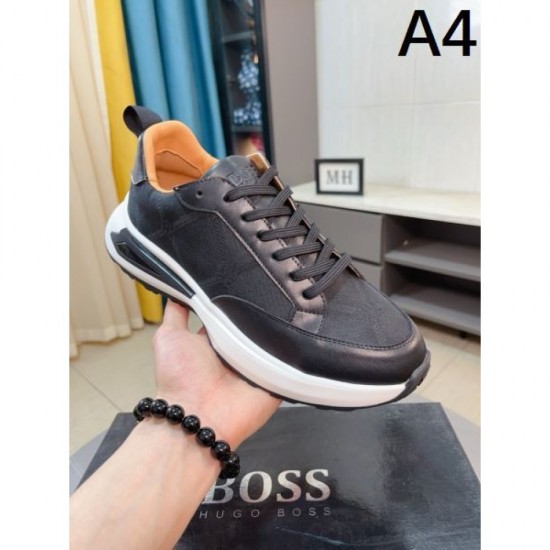 HUGO BOSS 2025SS Adult-like texture Men's sneakers HUGO BOSS 2025SS Adult-like texture Men's sneakers