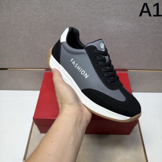 2025 Autumn/Winter New Items FERRAGAMO Salvatore Ferragamo Men's Sneakers Winter Limited New Sale