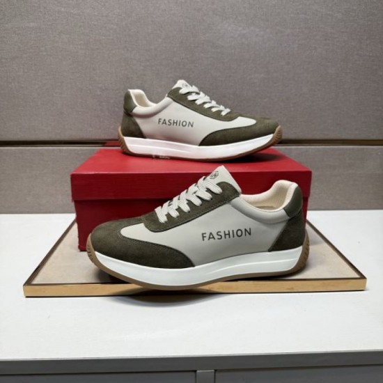 2025 Autumn/Winter New Items FERRAGAMO Salvatore Ferragamo Men's Sneakers Winter Limited New Sale