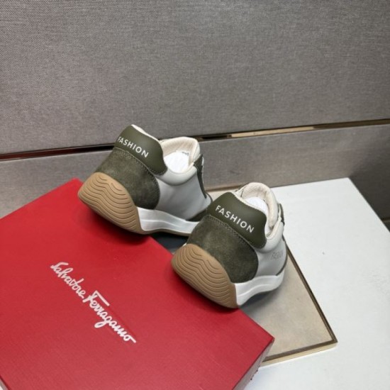 2025 Autumn/Winter New Items FERRAGAMO Salvatore Ferragamo Men's Sneakers Winter Limited New Sale