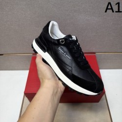 2025 Fall/Winter New Item FERRAGAMO Salvatore Ferragamo Men's Sneakers High quality and stylish impression