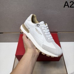 2025 Fall/Winter New Item FERRAGAMO Salvatore Ferragamo Men's Sneakers High quality and stylish impression