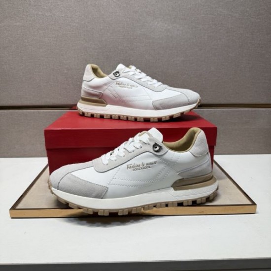 2025 Fall/Winter New Item FERRAGAMO Salvatore Ferragamo Men's Sneakers High quality and stylish impression