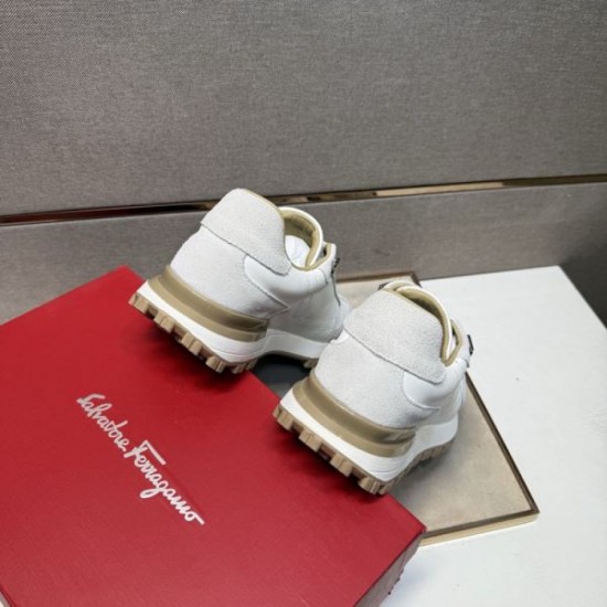 2025 Fall/Winter New Item FERRAGAMO Salvatore Ferragamo Men's Sneakers High quality and stylish impression