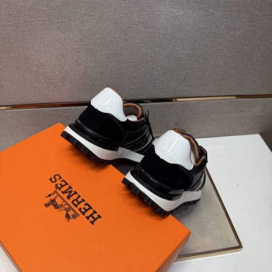 2025 Autumn/Winter New HERMES Men's Sneakers Premium Model Limited to Japan