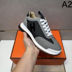 2025 Fall/Winter New HERMES Men's Sneakers A great pair of sneakers for the fall/winter season