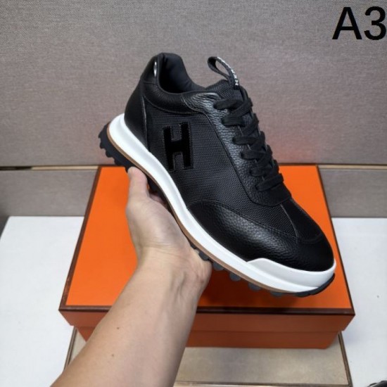 2025 Fall/Winter New HERMES Men's Sneakers A great pair of sneakers for the fall/winter season