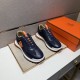 2025 Fall/Winter New HERMES Men's Sneakers A great pair of sneakers for the fall/winter season
