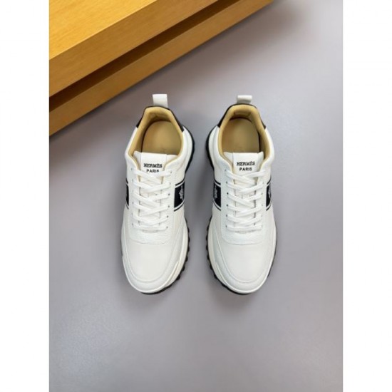 2025FW Men's Sneakers HERMES Elegant design with a mature atmosphere