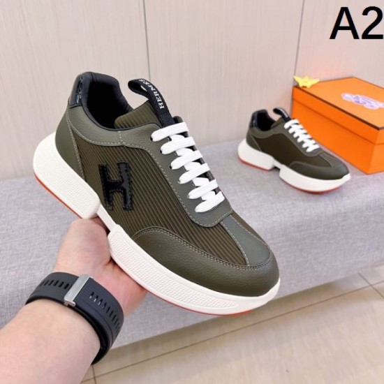 2025FW Men's Sneakers HERMES Full of fashion! Coordination for advanced users