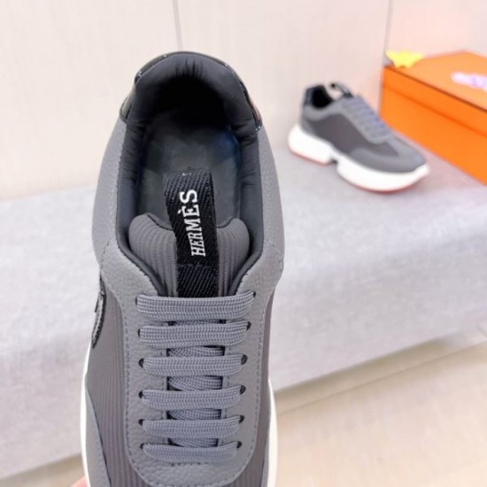 2025FW Men's Sneakers HERMES Full of fashion! Coordination for advanced users