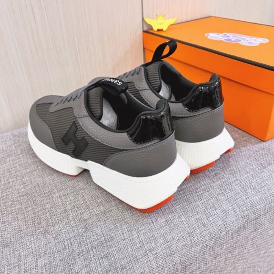 2025FW Men's Sneakers HERMES Full of fashion! Coordination for advanced users