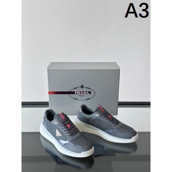 2025SS Sneakers PRADA Popular design that stands out with the brand logo 2025SS Sneakers PRADA Popular design that stands out with the brand logo