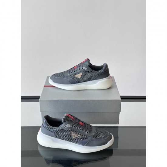 2025SS Sneakers PRADA Popular design that stands out with the brand logo 2025SS Sneakers PRADA Popular design that stands out with the brand logo