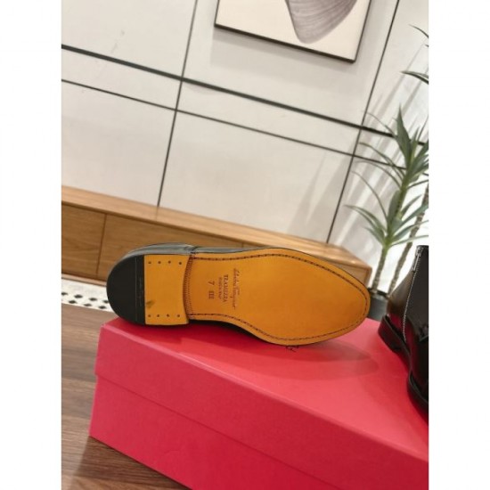 2025FW Men's Boots FERRAGAMO Salvatore Ferragamo Latest Trend Style!