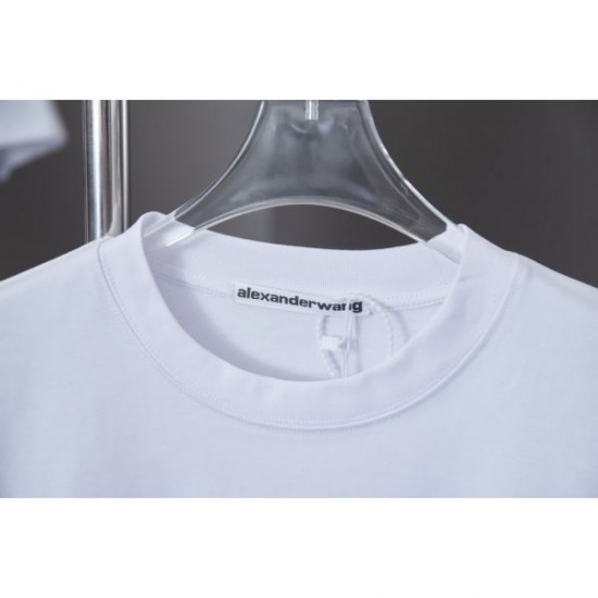 2025SS Short Sleeve T-Shirt ALEXANDER WANG 2025SS Short Sleeve T-Shirt ALEXANDER WANG