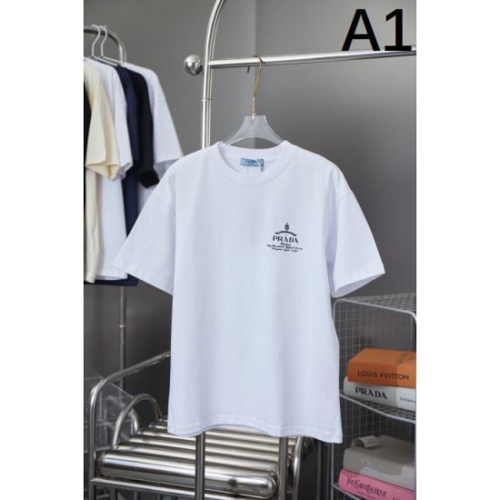 2025SS Short Sleeve T-Shirt PRADA Prada Great deal because it's this season 2025SS Short Sleeve T-Shirt PRADA Prada Great deal because it's this season