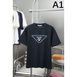 2025SS Short Sleeve T-shirt PRADA Prada A new product that is extremely popular
