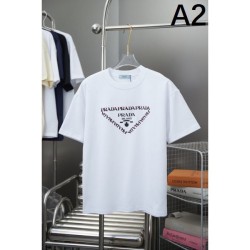 2025SS Short Sleeve T-shirt PRADA Prada A new product that is extremely popular