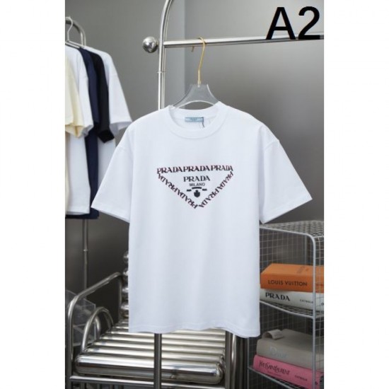 2025SS Short Sleeve T-shirt PRADA Prada A new product that is extremely popular 2025SS Short Sleeve T-shirt PRADA Prada A new product that is extremely popular