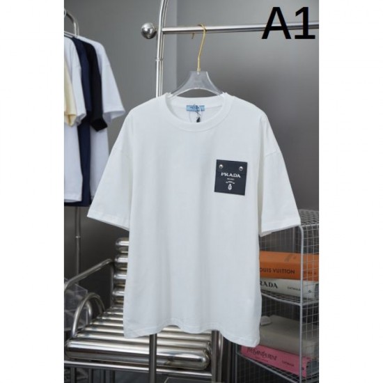 2025SS Short Sleeve T-Shirt PRADA Prada Fashion Sensitive 2025SS Short Sleeve T-Shirt PRADA Prada Fashion Sensitive