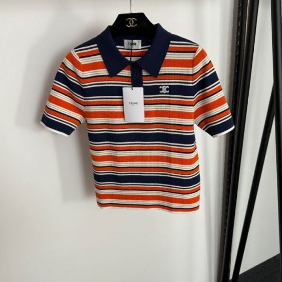 2025SS Short Sleeve CELINE Celine The latest popular item that is essential for trends