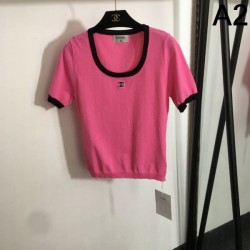 2025SS Short-sleeved knit CHANEL Chanel Highly popular domestic sold out quantity limited