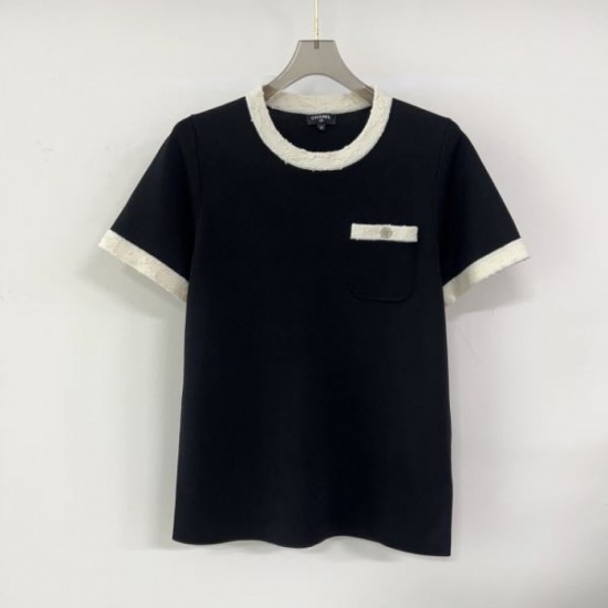 2025SS Short Sleeve CHANEL Simple and stylish look