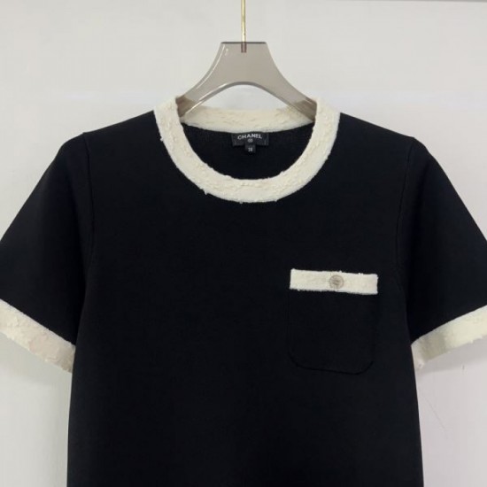 2025SS Short Sleeve CHANEL Simple and stylish look
