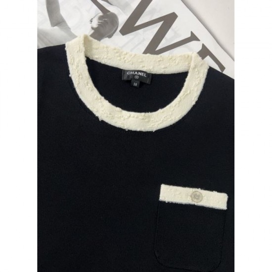 2025SS Short Sleeve CHANEL Simple and stylish look