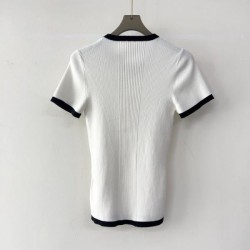 2025SS Short Sleeve CHANEL Chanel Trend Short Sleeve Tops This Season
