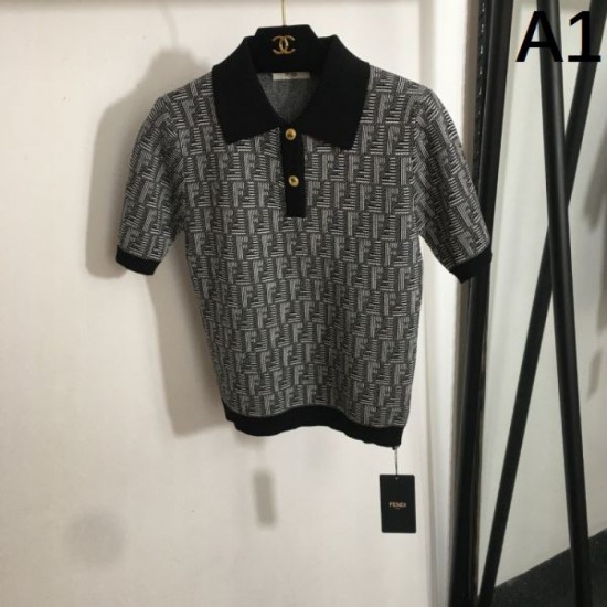 2025SS Short-sleeved knit FENDI Fashion sensitive 2025SS Short-sleeved knit FENDI Fashion sensitive