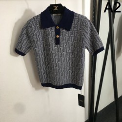 2025SS Short-sleeved knit FENDI Fashion sensitive