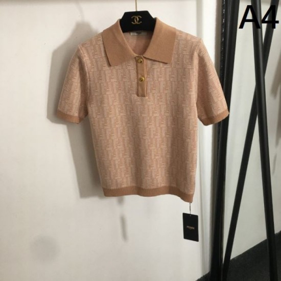 2025SS Short-sleeved knit FENDI Fashion sensitive 2025SS Short-sleeved knit FENDI Fashion sensitive