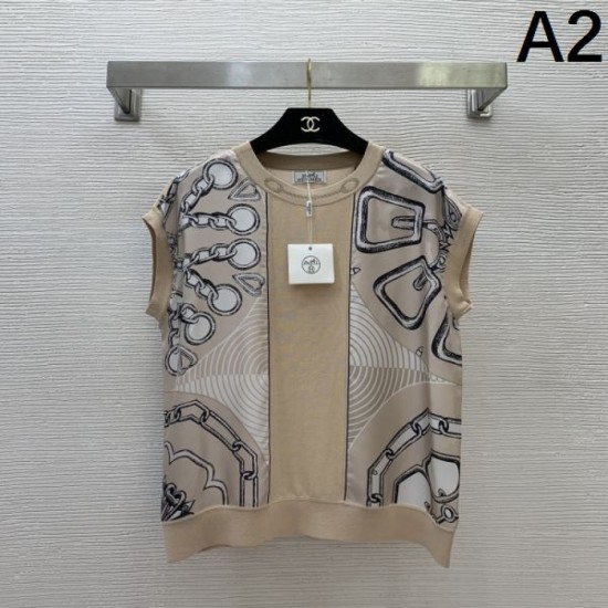 2025SS Round neck short sleeve HERMES Hermes A unique impression 2025SS Round neck short sleeve HERMES Hermes A unique impression