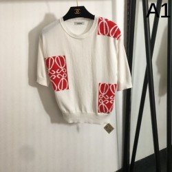 2025SS Short-sleeved knit LOEWE Loewe Casual too strong