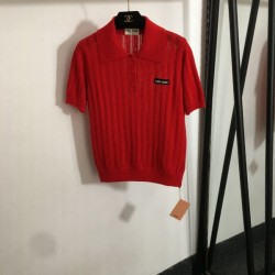 2025SS Short-sleeved knit MIU MIU Miu Miu new release limited edition first served