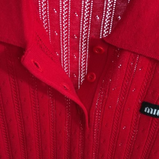 2025SS Short-sleeved knit MIU MIU Miu Miu new release limited edition first served 2025SS Short-sleeved knit MIU MIU Miu Miu new release limited edition first served