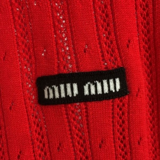 2025SS Short-sleeved knit MIU MIU Miu Miu new release limited edition first served 2025SS Short-sleeved knit MIU MIU Miu Miu new release limited edition first served