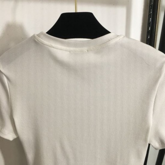 2025SS Short-sleeved T-shirt MIU MIU Miu Miu Popular and best-selling! 2025SS Short-sleeved T-shirt MIU MIU Miu Miu Popular and best-selling!
