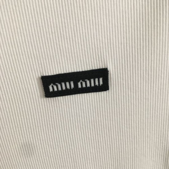 2025SS Short-sleeved T-shirt MIU MIU Miu Miu Popular and best-selling! 2025SS Short-sleeved T-shirt MIU MIU Miu Miu Popular and best-selling!