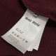 2025SS Short Sleeve T-shirt MIU MIU Miu Miu No. 1 in cumulative sales 2025SS Short Sleeve T-shirt MIU MIU Miu Miu No. 1 in cumulative sales
