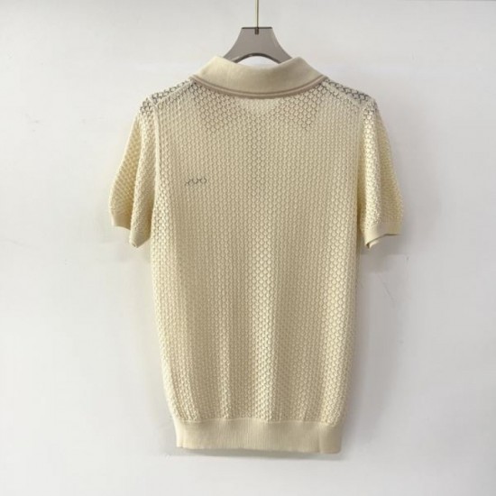 2025SS Short Sleeve MIU MIU Miu Popular Spring/Summer Items featured in magazines