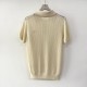 2025SS Short Sleeve MIU MIU Miu Popular Spring/Summer Items featured in magazines